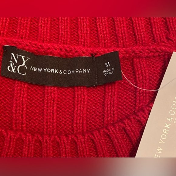 New York & Company - Striped Rib-Knit Sweater Dress (NWT) - Picture 4 of 5